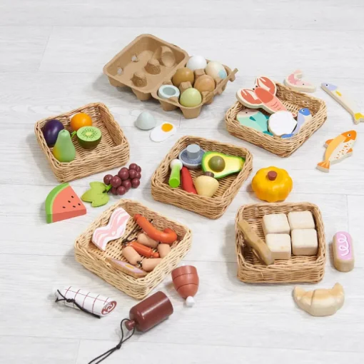 Tenderleaf Toys Market Stall Basket Bundle (Direct Shipping)