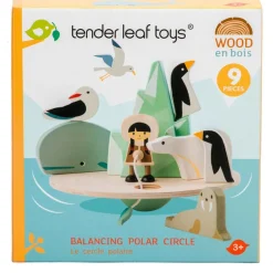 Tenderleaf Toys Wooden Balancing Polar Circle with 9 pieces
