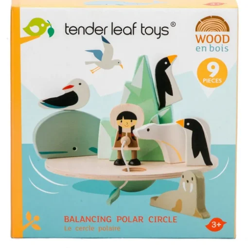 Tenderleaf Toys Wooden Balancing Polar Circle with 9 pieces