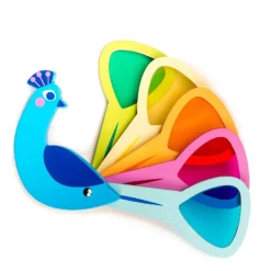 Tenderleaf Toys Wooden Peacock Colours