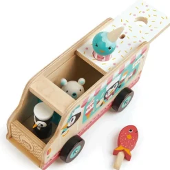 Tenderleaf Toys Wooden- Penguin's Gelato Van