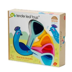 Tenderleaf Toys Wooden Peacock Colours