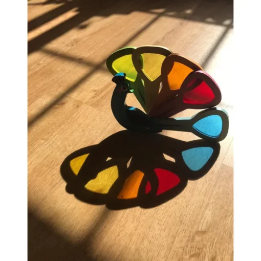 Tenderleaf Toys Wooden Peacock Colours