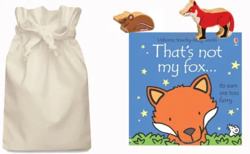 That's not my Fox Story Sack with Lanka Kade Wooden Fox and Mouse
