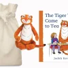 The Tiger Who Came to Tea Story Sack with Aurora Soft Toy Tiger