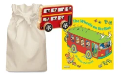 The Wheels on the Bus Story Sack with Wooden Bus