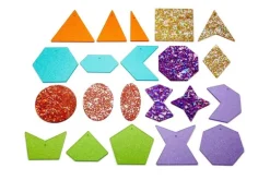 TickiT Rainbow Glitter Shapes pk21 72622