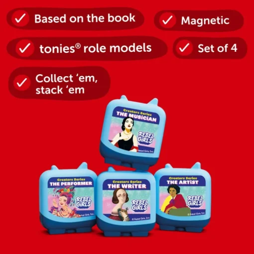 Tonies Audio Pocket Collection - Rebel Girls: Creators Series Audio Clever Pocket Tonie Set
