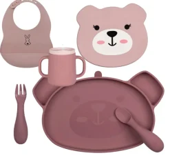 Tum Tum Silicone Baby Weaning Set with Cup and FREE Bib (Saving 30%)