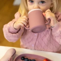 Tum Tum Silicone Pink 3 Way Trainer Cup with Straw