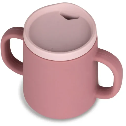 Tum Tum Silicone Pink 3 Way Trainer Cup with Straw