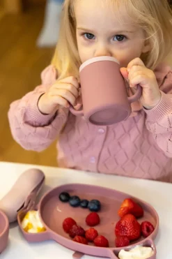 Tum Tum Silicone Pink 3 Way Trainer Cup with Straw