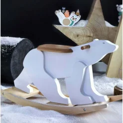 Vilac Pompon Bear Rocker (Direct Shipping)