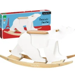 Vilac Pompon Bear Rocker (Direct Shipping)