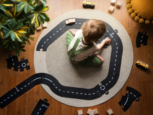 WaytoPlay New Highway Flexible Road Track with Car