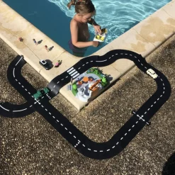 WaytoPlay New Highway Flexible Road Track with Car