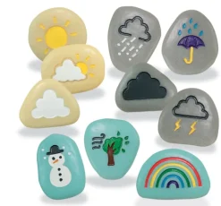 What makes it Rain Story Sack with Weather Stones