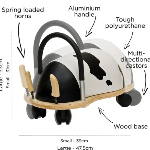 Wheelybug Cow Ride On (Direct Shipping)