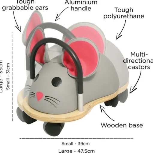Wheelybug Mouse Ride On (Direct Shipping)