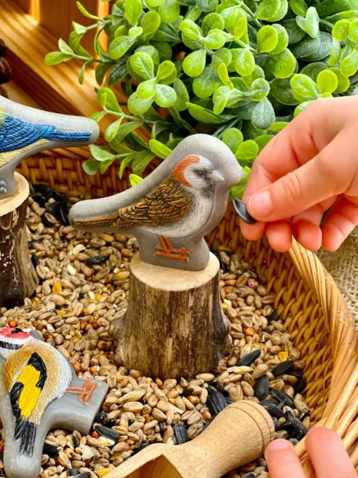 Yellow Door Birds Sensory Play Stones