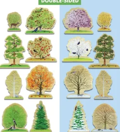 Yellow Door Four Seasons Trees Wooden Play Set