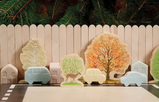 Yellow Door Four Seasons Trees Wooden Play Set