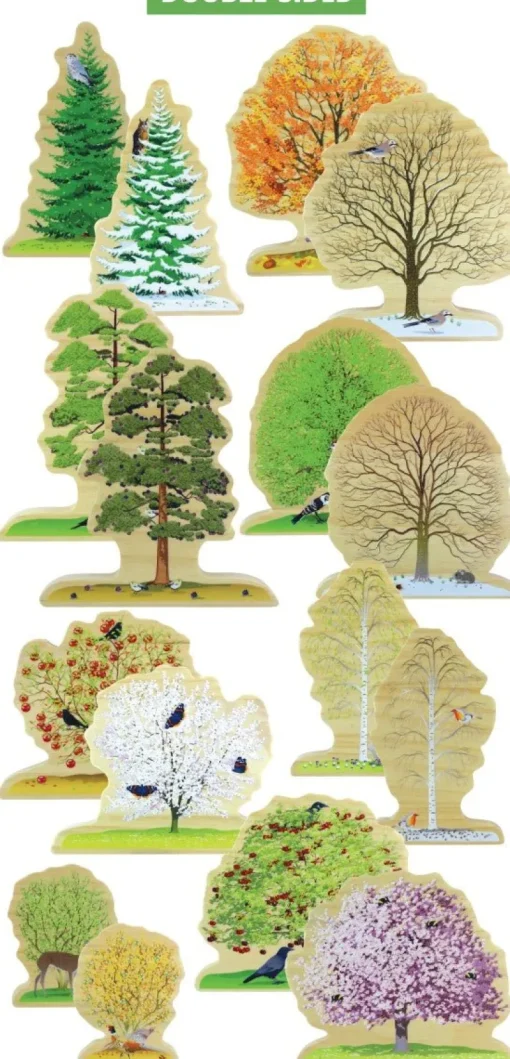 Yellow Door Four Seasons Trees Wooden Play Set