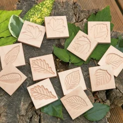 Yellow Door Sensory Leaf Tiles (12)