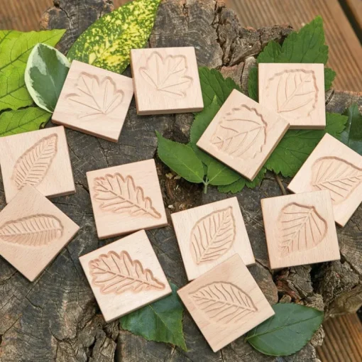 Yellow Door Sensory Leaf Tiles (12)