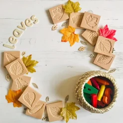 Yellow Door Sensory Leaf Tiles (6)