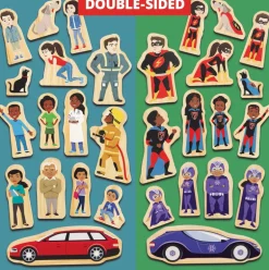 Yellow Door Superhero Wooden Characters