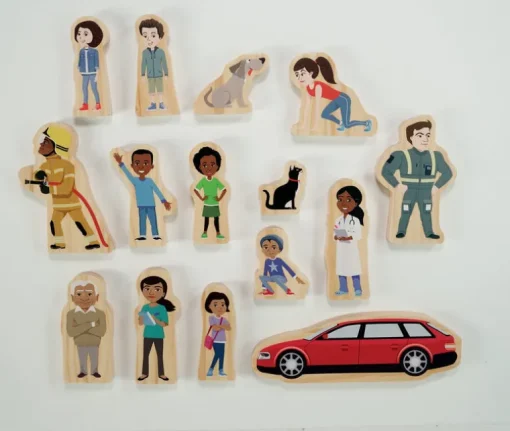Yellow Door Superhero Wooden Characters