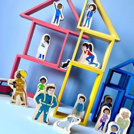 Yellow Door Superhero Wooden Characters