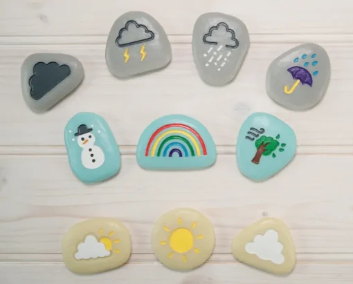 Yellow Door Weather Stones
